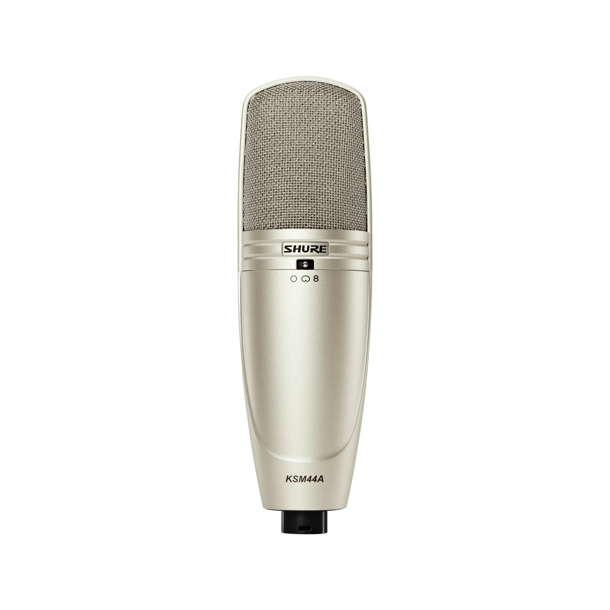 Shure KSM44A/SL Multi-Pattern, Large Diagphragm, Side-Address Condenser Studio Microphone (Cristal) Microphones Shure