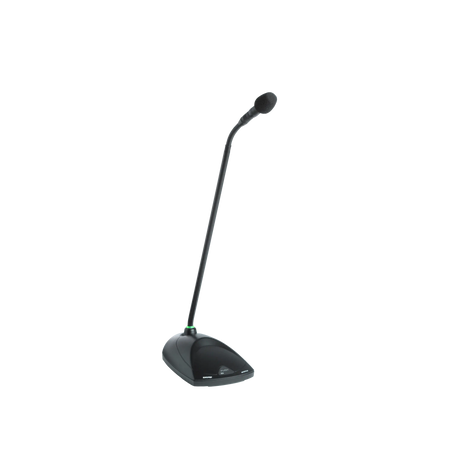 Shure MX415WRLPDF/N Microflex 15" Gooseneck Microphone Cardioid Low Profile White with Light Ring Dualflex Microphnes Shure