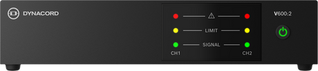 Dynacord V600:2-US – 2-Channel 600W Install Power Amplifier Power Amplifiers Dynacord