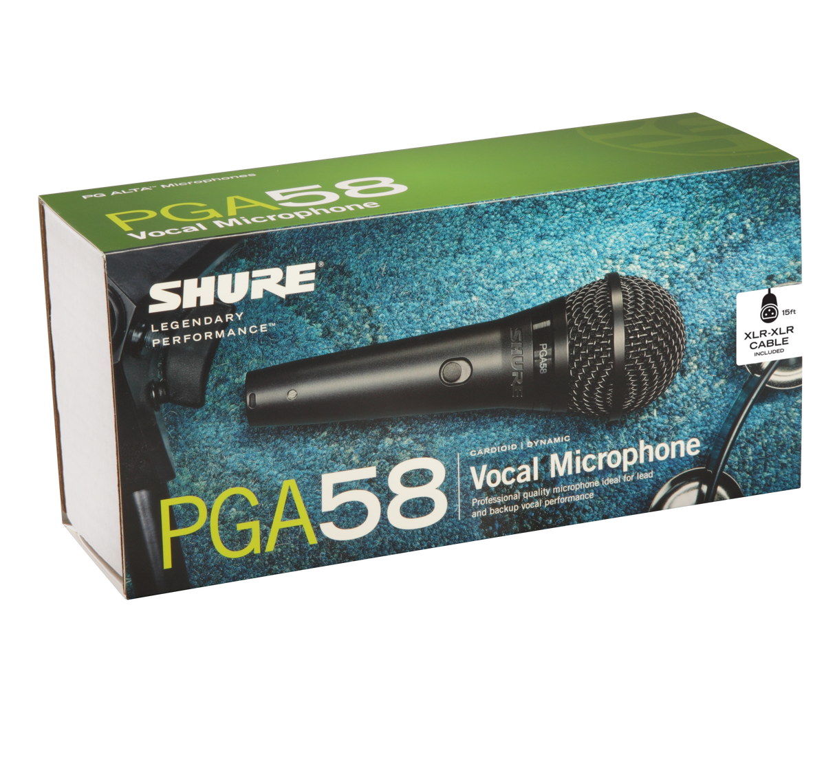 Shure PGA58-LC Cardioid dynamic vocal microphone - less cable Microphones Shure