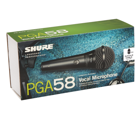 Shure PGA58-QTR Cardioid dynamic vocal microphone - XLR-QTR cable Microphones Shure