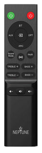 Peerless-AV ACCD-REM-NTSB150 replacement remote control for Neptune Outdoor Soundbar NTSB150