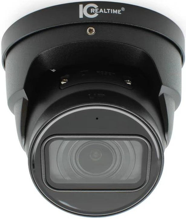 IC Realtime IPFX-E40V-IRB3 4MP Indoor/Outdoor Vandal Eyeball Dome Camera, Black