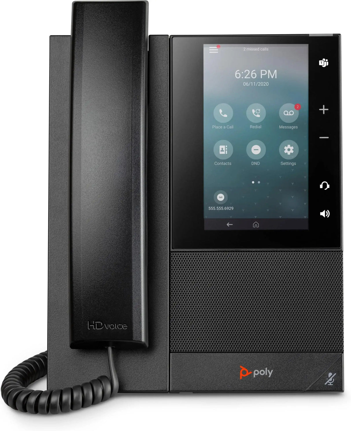 HP POLY CCX 505 MEDIA PHONE, Microsoft Teams, POE - 82Z79AA