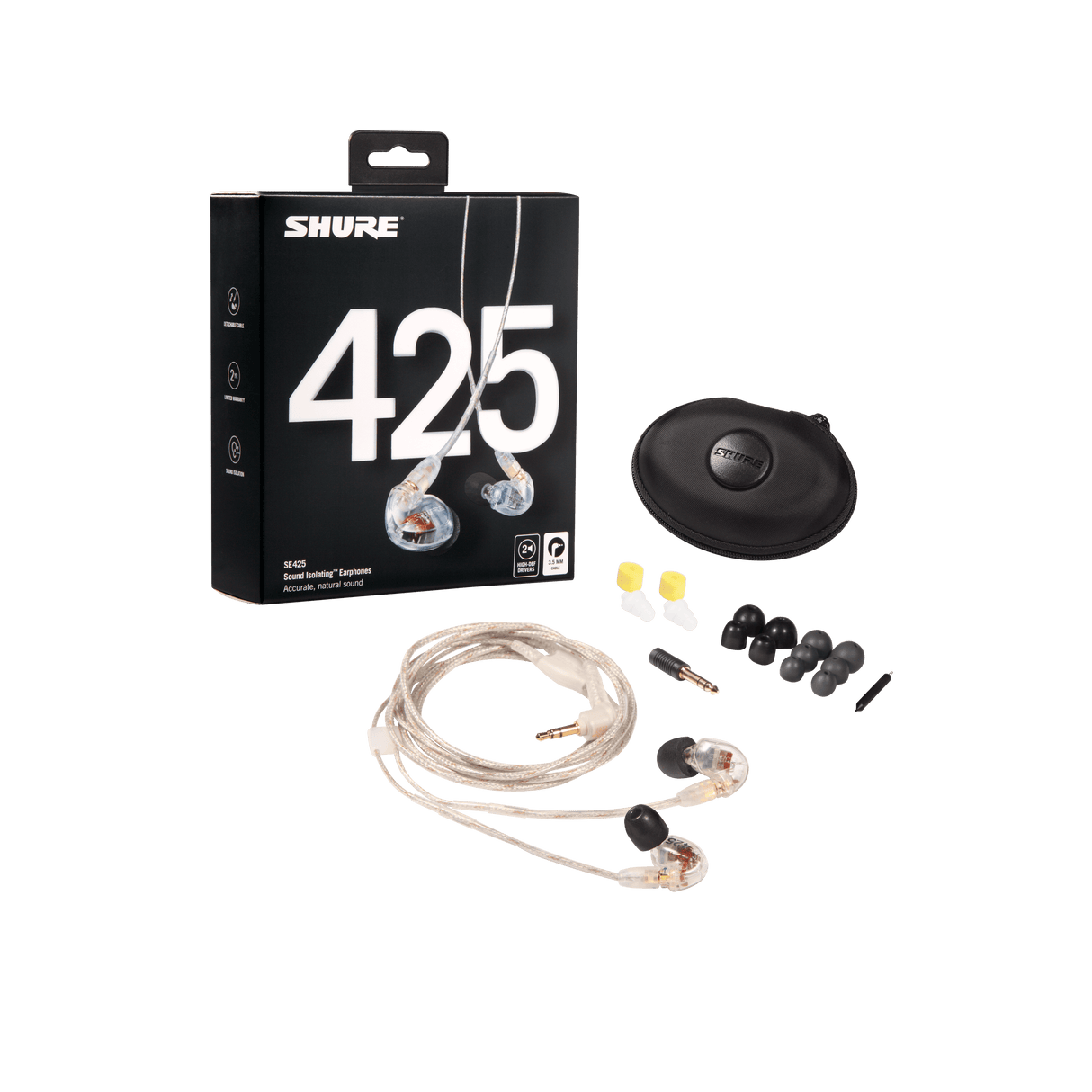 Shure EATFL1-6 Triple flange sleeves for SCL3, SCL4, & SCL5 earphones (5 pair) Microphones Shure