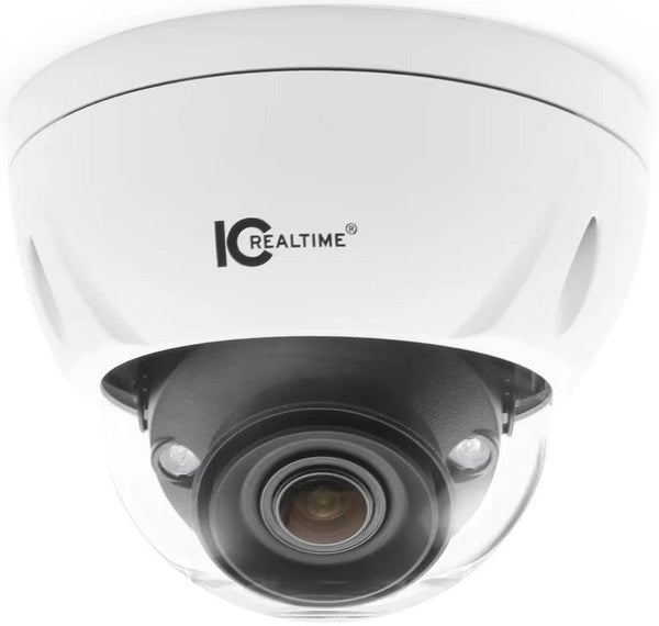 IC Realtime IPFX-D80V-IRW3 8MP Indoor/Outdoor Vandal Dome Camera, White