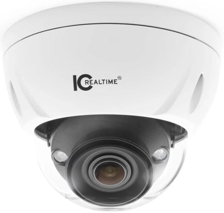 IC Realtime IPFX-D80V-IRW3 8MP Indoor/Outdoor Vandal Dome Camera, White