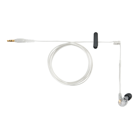 Shure EAC-IFB Coiled IFB earphone cable with Clip Microphones Shure