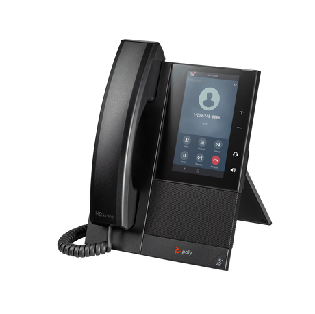 Poly CCX 505 Business Media Phone with Open SIP and PoE-enabled Poly Voice Poly