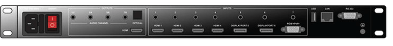 RGB Spectrum QuadView UHD 4K Multiviewer and Multi-Format 7x1 Switcher/Scaler