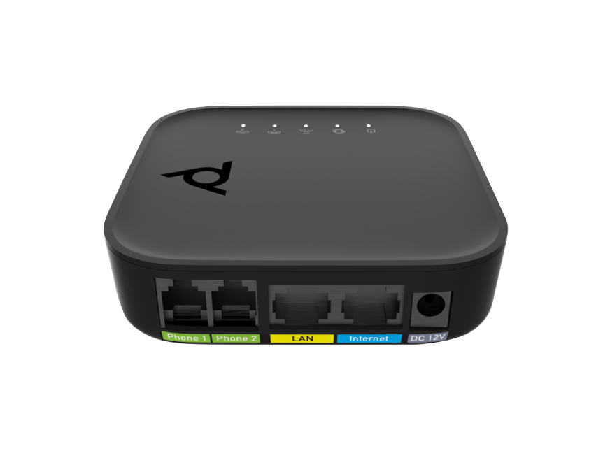 Poly ATA 402 2FXS Voice Port VoIP Adapter with Open SIP and Power Supply Poly Voice Poly