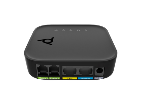 Poly ATA 402 2FXS Voice Port VoIP Adapter with Open SIP and Power Supply Poly Voice Poly