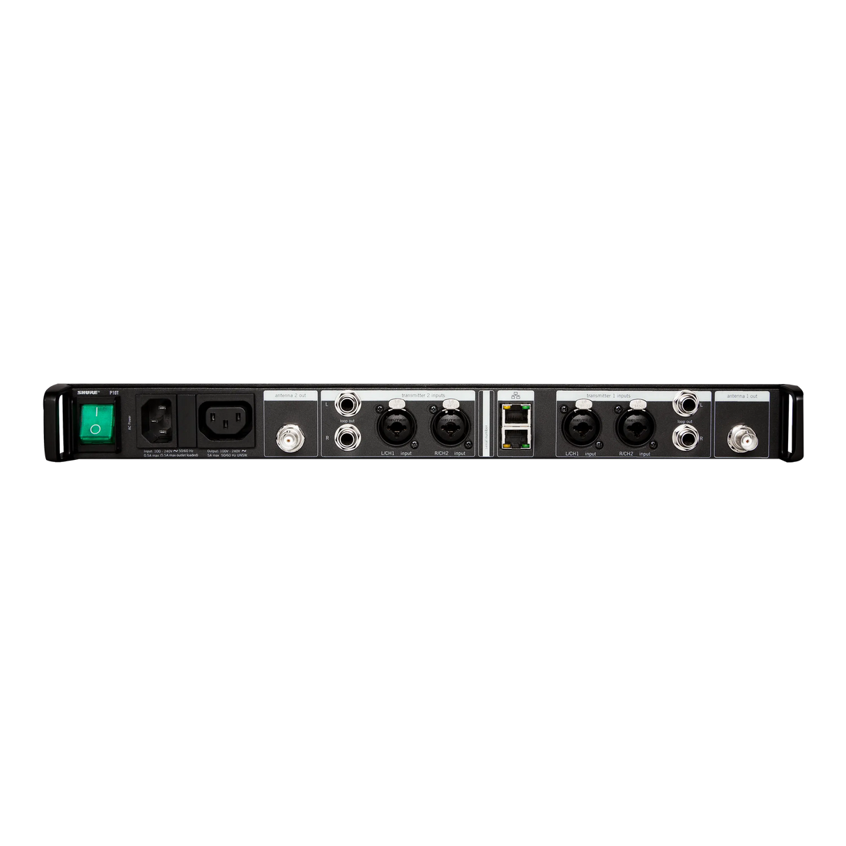 Shure P10T PSM®1000 Dual Rack Unit Transmitter - P10T=-H22 Microphones Shure