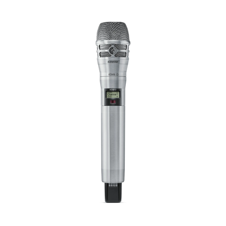 Shure ADX2FD/K8B Digital Handheld Wireless Microphone Transmitter with KSM8 Capsule (Black) Microphones Shure