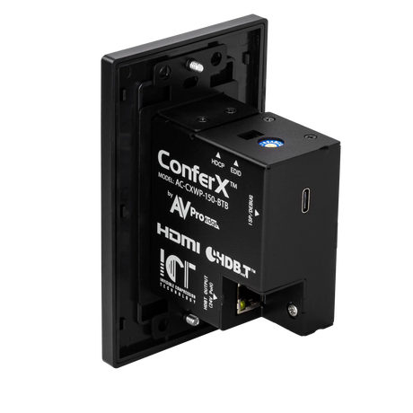 AVPro Edge AC-CXWP-150-BKT-B – 150M HDMI Wall Plate Kit (Black) Video Transmitters AVPro Edge