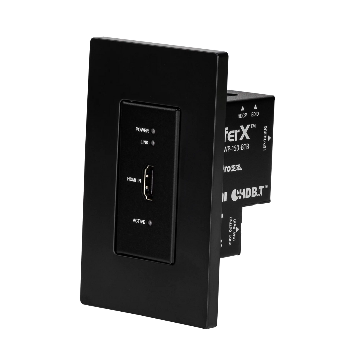 AVPro Edge AC-CXWP-150-BKT-B – 150M HDMI Wall Plate Kit (Black) Video Transmitters AVPro Edge