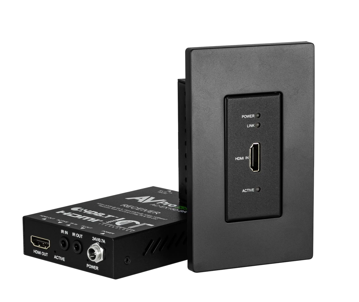 AVPro Edge AC-CXWP-150-BKT-B – 150M HDMI Wall Plate Kit (Black) Video Transmitters AVPro Edge