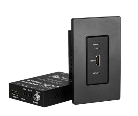 AVPro Edge AC-CXWP-150-BKT-B – 150M HDMI Wall Plate Kit (Black) Video Transmitters AVPro Edge