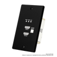 AVPro Edge AC-CXWP-LPDH-CCB – Black Dual HDMI Wall Plate Faceplate Video Transmitters AVPro Edge