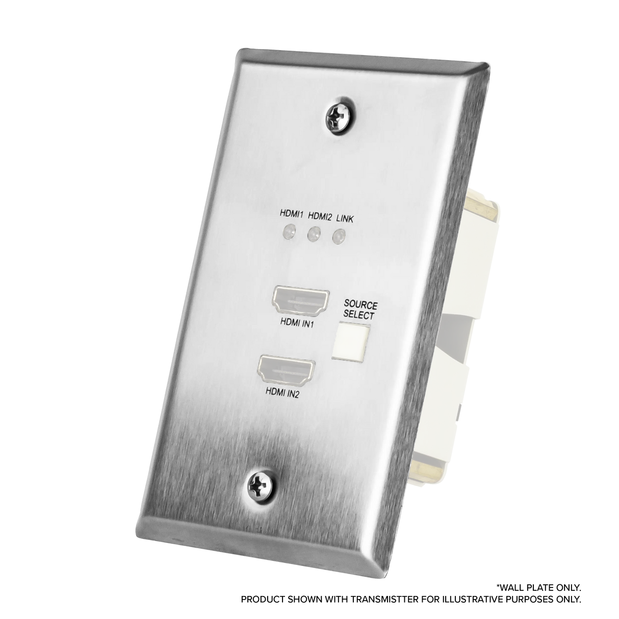 AVPro Edge AC-CXWP-LPDH-CCS – Steel Dual HDMI Wall Plate Faceplate Video Transmitters AVPro Edge