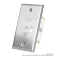 AVPro Edge AC-CXWP-LPDHU-CCS – Steel HDMI USB-C Wall Plate Faceplate Video Transmitters AVPro Edge