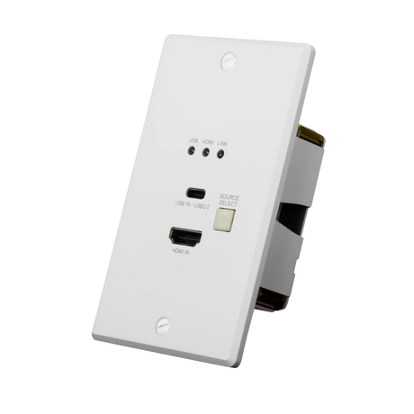 AVPro Edge AC-CXWP-LPDHU-CCS – Steel HDMI USB-C Wall Plate Faceplate Video Transmitters AVPro Edge