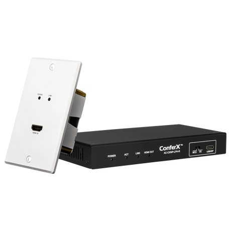 AVPro Edge AC-CXWP-LPH-CCB – Black HDMI Wall Plate Faceplate Video Transmitters AVPro Edge