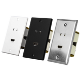 AVPro Edge AC-CXWP-LPH-CCB – Black HDMI Wall Plate Faceplate Video Transmitters AVPro Edge