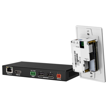 AVPro Edge AC-CXWP-LPH-CCB – Black HDMI Wall Plate Faceplate Video Transmitters AVPro Edge