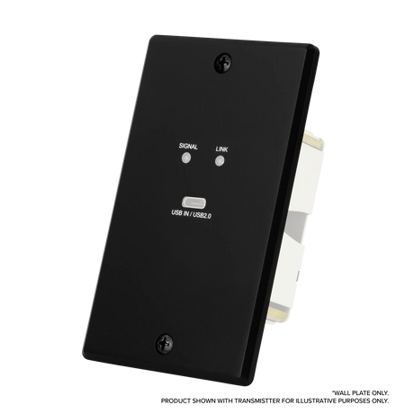 AVPro Edge AC-CXWP-LPU-CCB – Black USB-C Wall Plate Faceplate Video Transmitters AVPro Edge