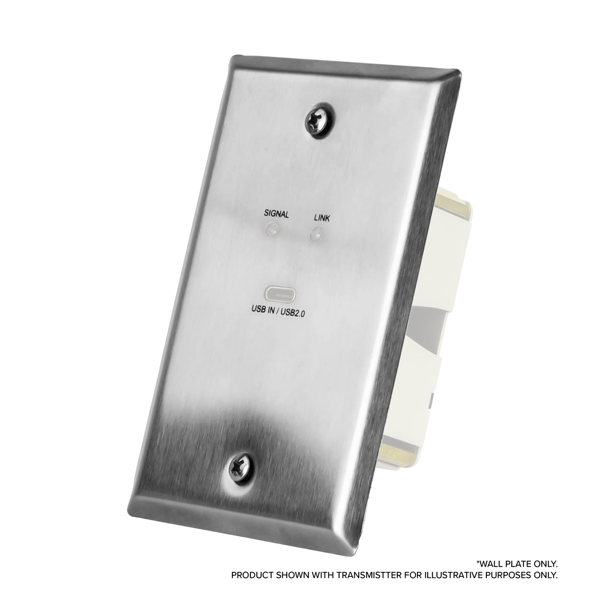 AVPro Edge AC-CXWP-LPU-CCS – Steel USB-C Wall Plate Faceplate Video Transmitters AVPro Edge