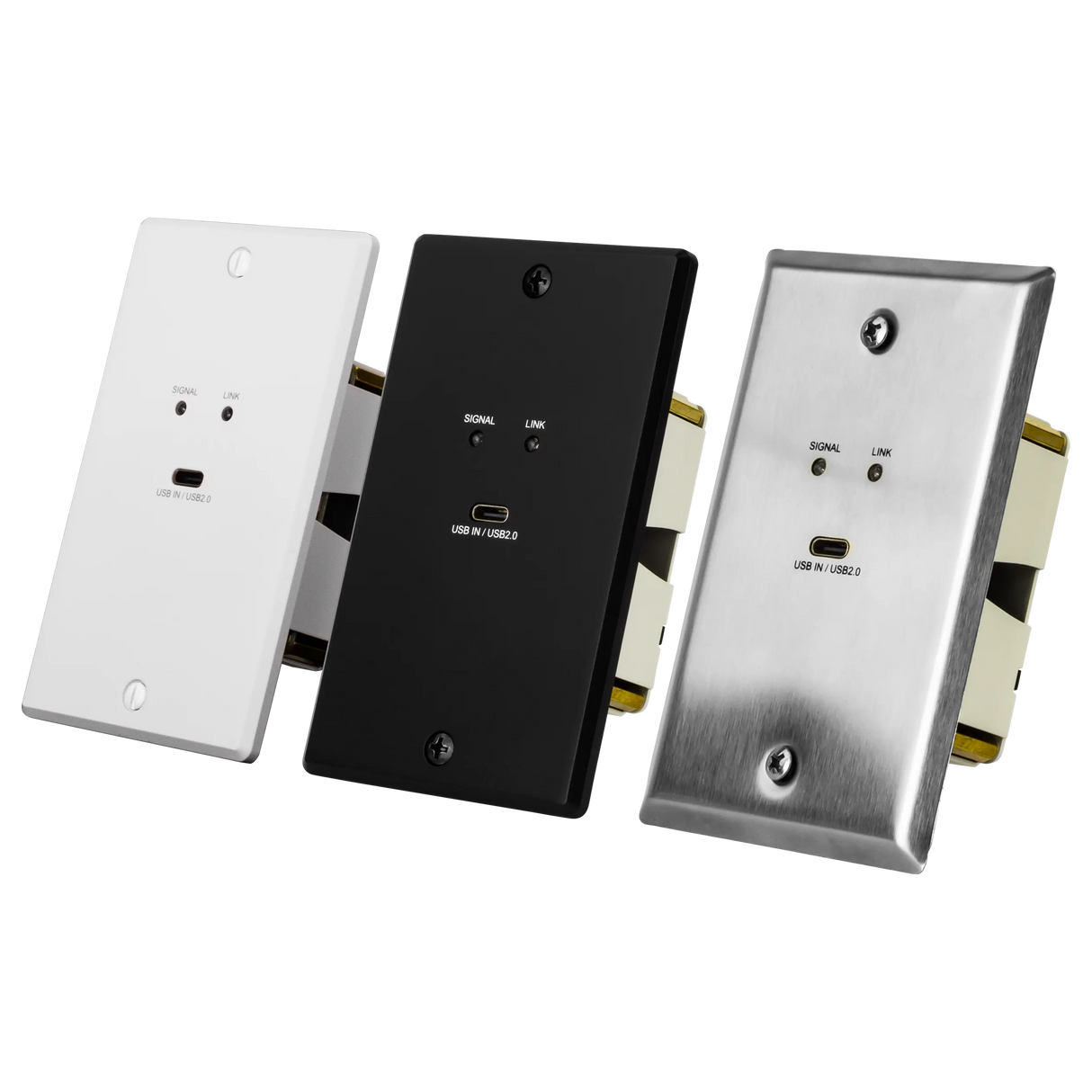 AVPro Edge AC-CXWP-LPU-CCB – Black USB-C Wall Plate Faceplate Video Transmitters AVPro Edge