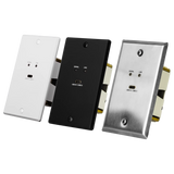 AVPro Edge AC-CXWP-LPU-CCB – Black USB-C Wall Plate Faceplate Video Transmitters AVPro Edge