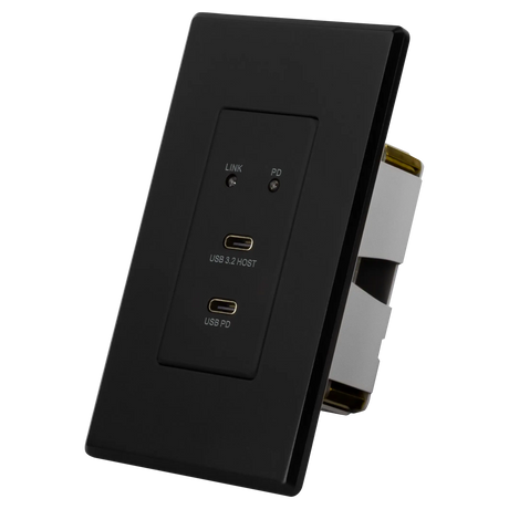 AVPro Edge AC-EXUSB-3-WP-KIT-B – USB 3.2 Wall Plate Extender, Black Video Transmitters AVPro Edge