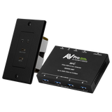 AVPro Edge AC-EXUSB-3-WP-KIT-B – USB 3.2 Wall Plate Extender, Black Video Transmitters AVPro Edge