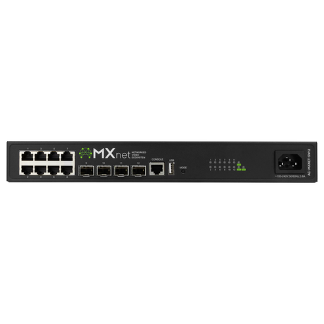 AVPro Edge AC-MXNET-SW8P – 8-Port MXnet AV-over-IP Switch Networking AVPro Edge