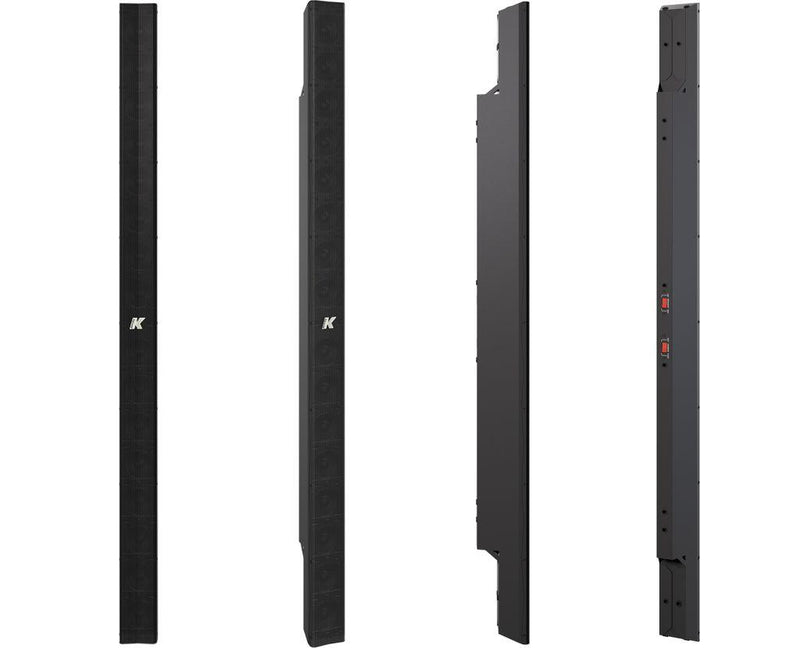 K-Array Kobra KK102 I 100cm-long, variable beam stainless steel line array element with 16x2" cones (connecting hardware NOT included, Black)