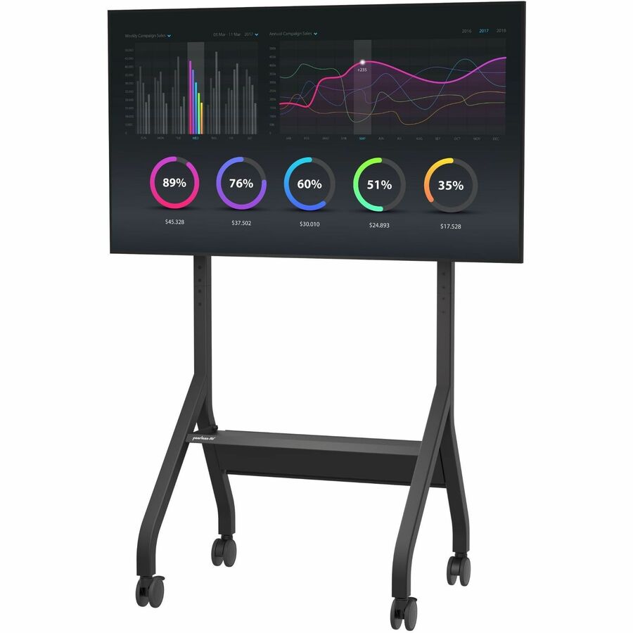 Peerless-AV SR898 SmartMount flat panel mobile cart for 55-110 inch displays