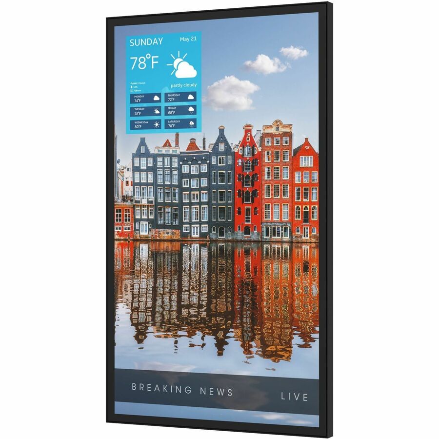 Peerless-AV XHB555 Xtreme High Bright outdoor display side profile view