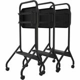 Peerless-AV SR860 mobile cart shelf and cable management detail