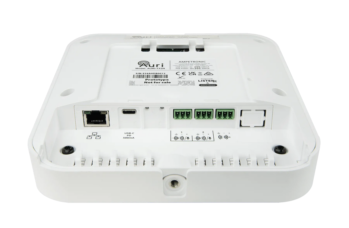Listen Technologies AURI-TX2N-A0 – Auri 2-Channel Auracast Transmitter