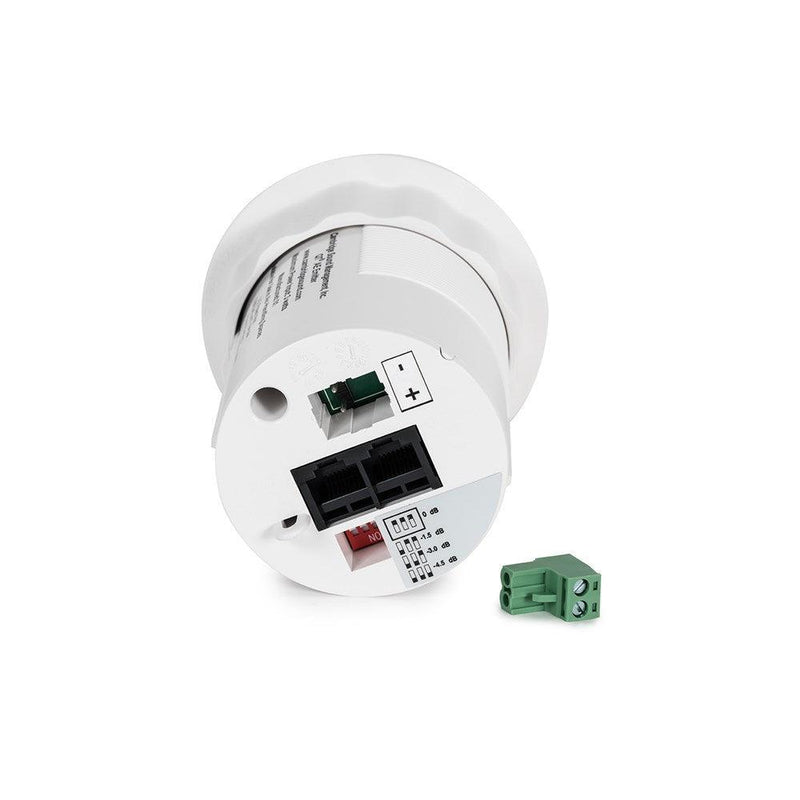 Cambridge Qt® E-P-W-16-4 Active emitters + 4 patch cables or sound masking, paging & music (White) 4 Pack - 911.0899.900