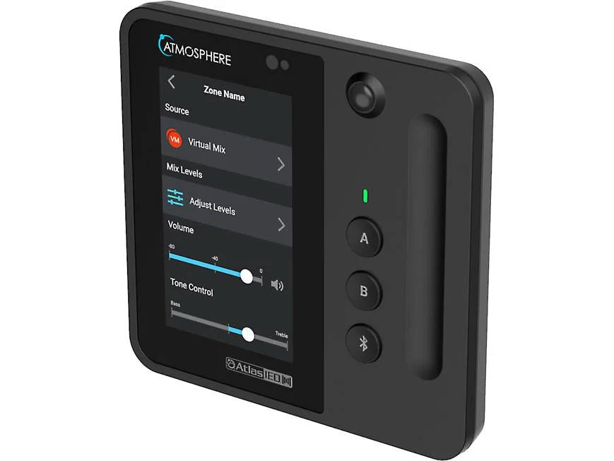 AtlasIED Atmosphere C-T4BT Touchscreen wall controller with Bluetooth Audio Components AtlasIED