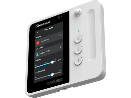 AtlasIED Atmosphere C-T4BT Touchscreen wall controller with Bluetooth (White) Audio Components AtlasIED