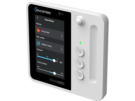 AtlasIED Atmosphere C-T4BT Touchscreen wall controller with Bluetooth (White) Audio Components AtlasIED