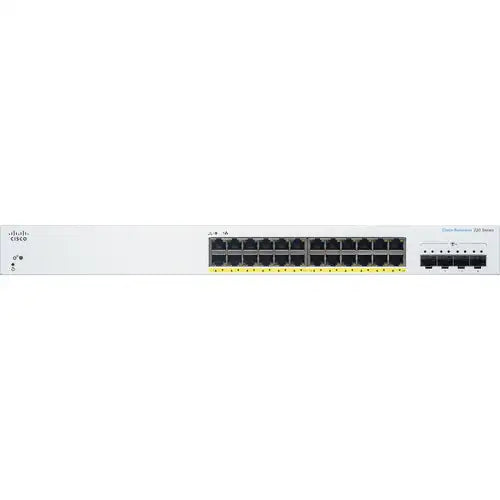 Cisco CBS220-24P-4X 24-Port Gigabit PoE+ Compliant Managed Network Switch with SFP+