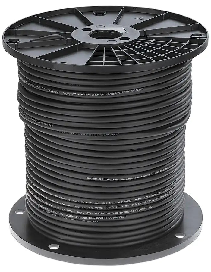 Extron PCC-2 18/500 PendantConnect Speaker Cable Spool - 500 ft White Audio & Video Cables Extron