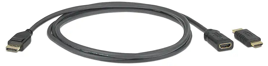 Extron DPM-HDF/6 4K PLUS DisplayPort Male to HDMI Female Active Adapter Cable - 6' Audio & Video Cables Extron