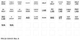 Extron Backlit Button Label Kit Text and Icon Labels, Sheet 2 Electronics Accessories Extron