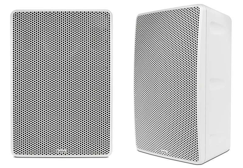 Extron SM 28T 8" Two-Way Surface Mount Speakers with 70/100 V Transformer White (Pair) Speakers Extron